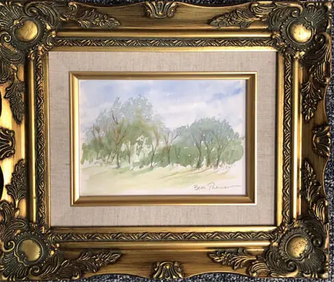 Painting with a beautiful frame